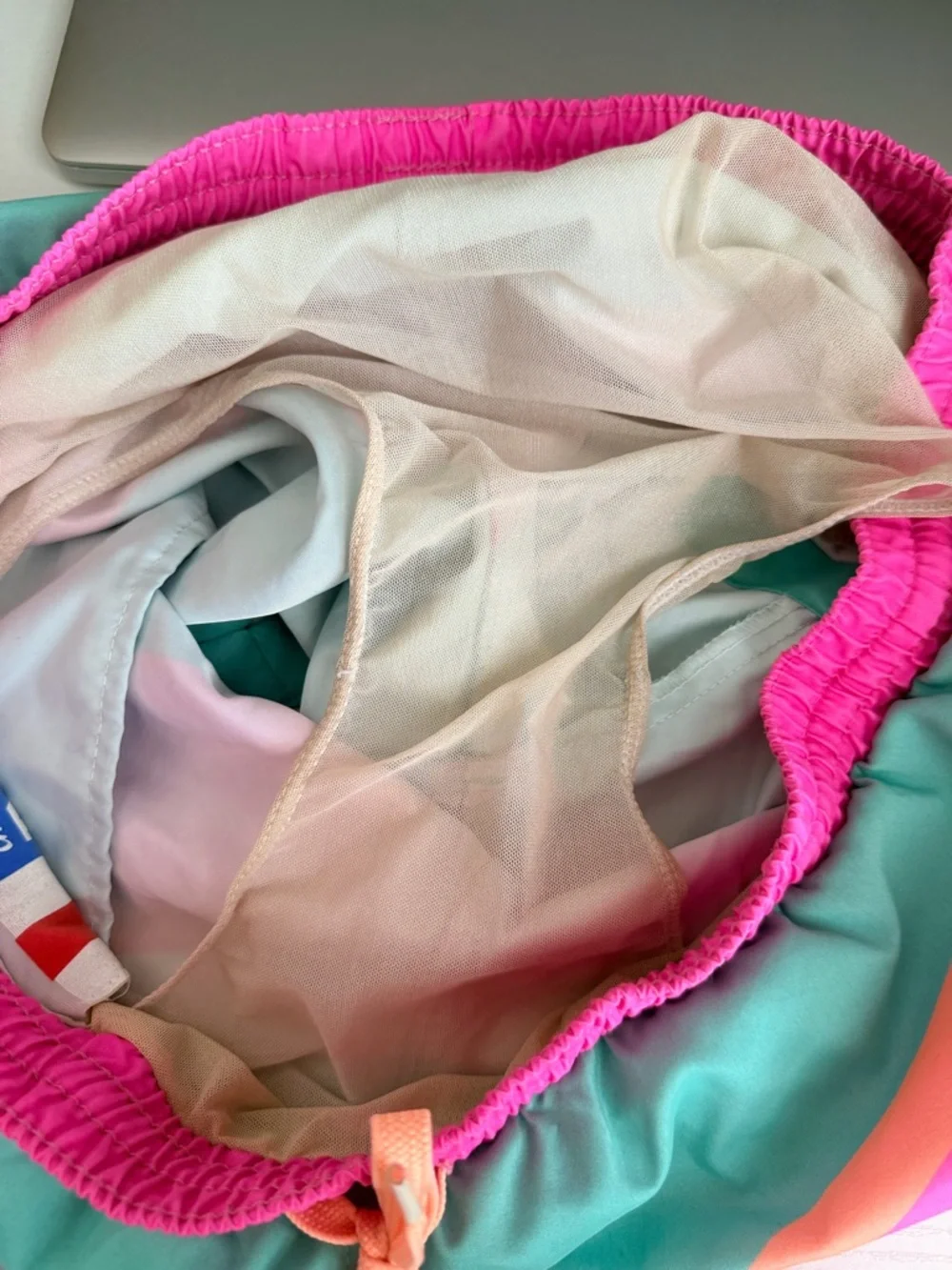 Cubbies Swim Trunks Neon Pattern - Picture 5 of 7